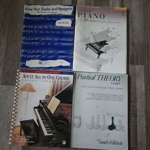 Big Piano Student Book Bundle! 4-Piece Lot: Faber, Alfred Adult, Scales & Theory